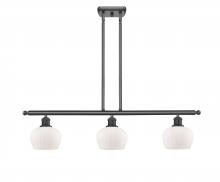 Innovations Lighting 516-3I-BK-G91 - Fenton - 3 Light - 36 inch - Matte Black - Cord hung - Island Light