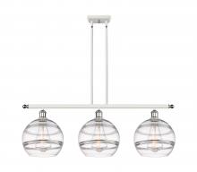 Innovations Lighting 516-3I-WPC-G556-10CL - Rochester - 3 Light - 37 inch - White Polished Chrome - Cord hung - Island Light