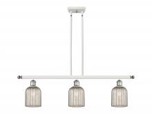 Innovations Lighting 516-3I-WPC-G559-5ME - Bridal Veil - 3 Light - 36 inch - White Polished Chrome - Cord hung - Island Light