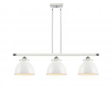 Innovations Lighting 516-3I-WPC-M14-W - Adirondack - 3 Light - 36 inch - White Polished Chrome - Cord hung - Island Light