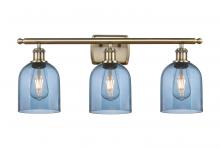 Innovations Lighting 516-3W-AB-G558-6BL - Bella - 3 Light - 26 inch - Antique Brass - Bath Vanity Light