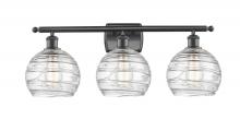 Innovations Lighting 516-3W-OB-G1213-8 - Athens Deco Swirl - 3 Light - 28 inch - Oil Rubbed Bronze - Bath Vanity Light