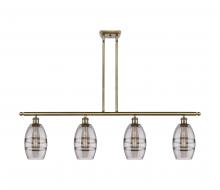 Innovations Lighting 516-4I-AB-G557-6SM - Vaz - 4 Light - 48 inch - Antique Brass - Cord hung - Island Light