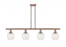 Innovations Lighting 516-4I-AC-G1013 - Belfast - 4 Light - 48 inch - Antique Copper - Cord hung - Island Light