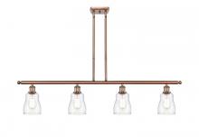 Innovations Lighting 516-4I-AC-G392 - Ellery - 4 Light - 48 inch - Antique Copper - Cord hung - Island Light