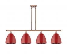 Innovations Lighting 516-4I-AC-MBD-9-RD - Plymouth - 4 Light - 48 inch - Antique Copper - Cord hung - Island Light