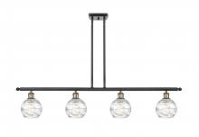 Innovations Lighting 516-4I-BAB-G1213-6 - Athens Deco Swirl - 4 Light - 48 inch - Black Antique Brass - Cord hung - Island Light