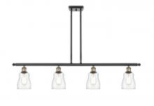 Innovations Lighting 516-4I-BAB-G392 - Ellery - 4 Light - 48 inch - Black Antique Brass - Cord hung - Island Light