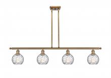 Innovations Lighting 516-4I-BB-G1215-6 - Athens Water Glass - 4 Light - 48 inch - Brushed Brass - Cord hung - Island Light