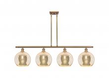 Innovations Lighting 516-4I-BB-G128-10 - Athens - 4 Light - 48 inch - Brushed Brass - Stem Hung - Island Light