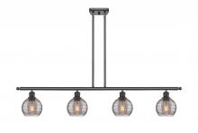 Innovations Lighting 516-4I-OB-G1213-6SM - Athens Deco Swirl - 4 Light - 48 inch - Oil Rubbed Bronze - Cord hung - Island Light