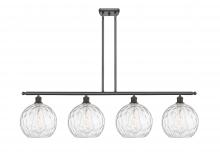 Innovations Lighting 516-4I-OB-G1215-10 - Athens Water Glass - 4 Light - 48 inch - Oil Rubbed Bronze - Cord hung - Island Light