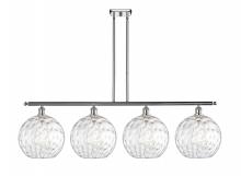 Innovations Lighting 516-4I-PC-G1215-12 - Athens Water Glass - 4 Light - 50 inch - Polished Chrome - Stem Hung - Island Light