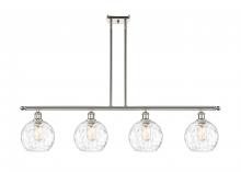 Innovations Lighting 516-4I-PN-G1215-8 - Athens Water Glass - 4 Light - 48 inch - Polished Nickel - Cord hung - Island Light