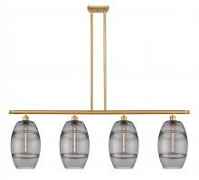 Innovations Lighting 516-4I-SG-G557-8SM - Vaz - 4 Light - 48 inch - Satin Gold - Cord hung - Island Light