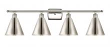 Innovations Lighting 516-4W-PN-MBC-8-PN - Berkshire - 4 Light - 38 inch - Polished Nickel - Bath Vanity Light