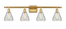 Innovations Lighting 516-4W-SG-G275 - Conesus - 4 Light - 36 inch - Satin Gold - Bath Vanity Light