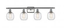 Innovations Lighting 516-4W-SN-G1013 - Belfast - 4 Light - 36 inch - Brushed Satin Nickel - Bath Vanity Light