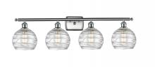 Innovations Lighting 516-4W-SN-G1213-8 - Athens Deco Swirl - 4 Light - 38 inch - Brushed Satin Nickel - Bath Vanity Light