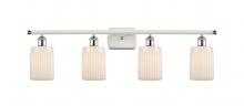 Innovations Lighting 516-4W-WPC-G341 - Hadley - 4 Light - 35 inch - White Polished Chrome - Bath Vanity Light