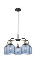 Innovations Lighting 516-5CR-BAB-G558-6BL - Bella - 5 Light - 24 inch - Black Antique Brass - Chandelier