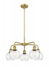 Innovations Lighting 516-5CR-BB-G124-6 - Athens - 5 Light - 24 inch - Brushed Brass - Chandelier