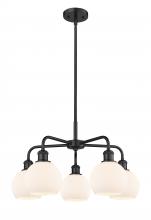 Innovations Lighting 516-5CR-BK-G121-6 - Athens - 5 Light - 24 inch - Matte Black - Chandelier