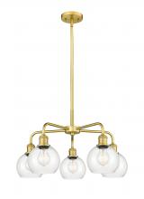 Innovations Lighting 516-5CR-SG-G122-6 - Athens - 5 Light - 24 inch - Satin Gold - Chandelier