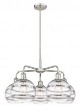 Innovations Lighting 516-5CR-SN-G556-8CL - Rochester - 5 Light - 26 inch - Satin Nickel - Chandelier