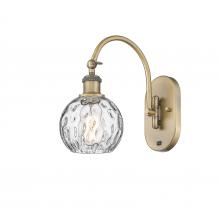 Innovations Lighting 518-1W-BB-G1215-6 - Athens Water Glass - 1 Light - 6 inch - Brushed Brass - Sconce