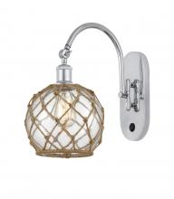 Innovations Lighting 518-1W-PC-G122-8RB - Farmhouse Rope - 1 Light - 8 inch - Polished Chrome - Sconce