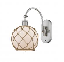 Innovations Lighting 518-1W-SN-G121-8RB - Farmhouse Rope - 1 Light - 8 inch - Brushed Satin Nickel - Sconce