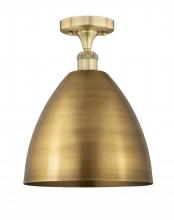 Innovations Lighting 616-1F-BB-MBD-12-BB - Bristol - 1 Light - 12 inch - Brushed Brass - Semi-Flush Mount