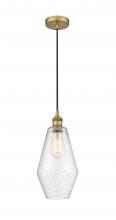 Innovations Lighting 616-1P-BB-G654-7 - Cindyrella - 1 Light - 7 inch - Brushed Brass - Cord hung - Mini Pendant