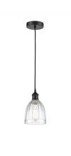 Innovations Lighting 616-1P-BK-G442 - Brookfield - 1 Light - 6 inch - Matte Black - Cord hung - Mini Pendant