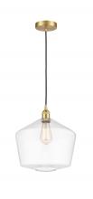 Innovations Lighting 616-1P-SG-G652-12 - Cindyrella - 1 Light - 12 inch - Satin Gold - Cord hung - Mini Pendant