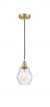 Innovations Lighting 616-1P-SG-G654-6 - Cindyrella - 1 Light - 6 inch - Satin Gold - Cord hung - Mini Pendant