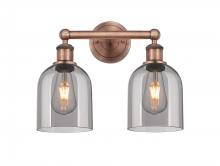 Innovations Lighting 616-2W-AC-G558-6SM - Bella - 2 Light - 15 inch - Antique Copper - Bath Vanity Light