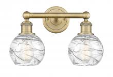 Innovations Lighting 616-2W-BB-G1213-6 - Athens Deco Swirl - 2 Light - 15 inch - Brushed Brass - Bath Vanity Light