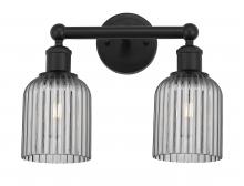 Innovations Lighting 616-2W-BK-G559-5SM - Bridal Veil - 2 Light - 14 inch - Matte Black - Bath Vanity Light