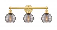 Innovations Lighting 616-3W-SG-G1213-6SM - Athens Deco Swirl - 3 Light - 24 inch - Satin Gold - Bath Vanity Light