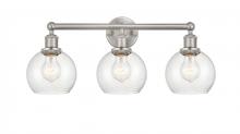 Innovations Lighting 616-3W-SN-G124-6 - Athens - 3 Light - 24 inch - Brushed Satin Nickel - Bath Vanity Light