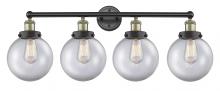 Innovations Lighting 616-4W-BAB-G202-8 - Beacon - 4 Light - 35 inch - Black Antique Brass - Bath Vanity Light