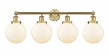 Innovations Lighting 616-4W-BB-G201-8 - Beacon - 4 Light - 35 inch - Brushed Brass - Bath Vanity Light