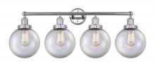 Innovations Lighting 616-4W-PC-G202-8 - Beacon - 4 Light - 35 inch - Polished Chrome - Bath Vanity Light