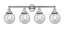 Innovations Lighting 616-4W-PC-G204-6 - Beacon - 4 Light - 33 inch - Polished Chrome - Bath Vanity Light