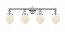 Innovations Lighting 616-4W-PN-G201-6 - Beacon - 4 Light - 33 inch - Polished Nickel - Bath Vanity Light