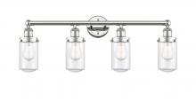 Innovations Lighting 616-4W-PN-G312 - Dover - 4 Light - 32 inch - Polished Nickel - Bath Vanity Light