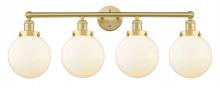 Innovations Lighting 616-4W-SG-G201-8 - Beacon - 4 Light - 35 inch - Satin Gold - Bath Vanity Light