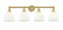 Innovations Lighting 616-4W-SG-GBD-751 - Bristol - 4 Light - 35 inch - Satin Gold - Bath Vanity Light